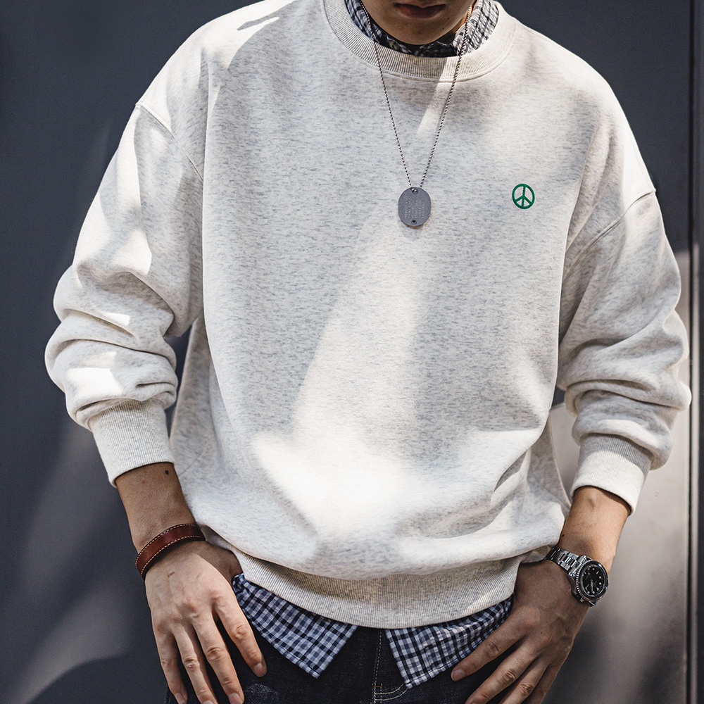 Maden Lässiges graues Rundhals – Undershirt Crew Neck Bewertung und Preis