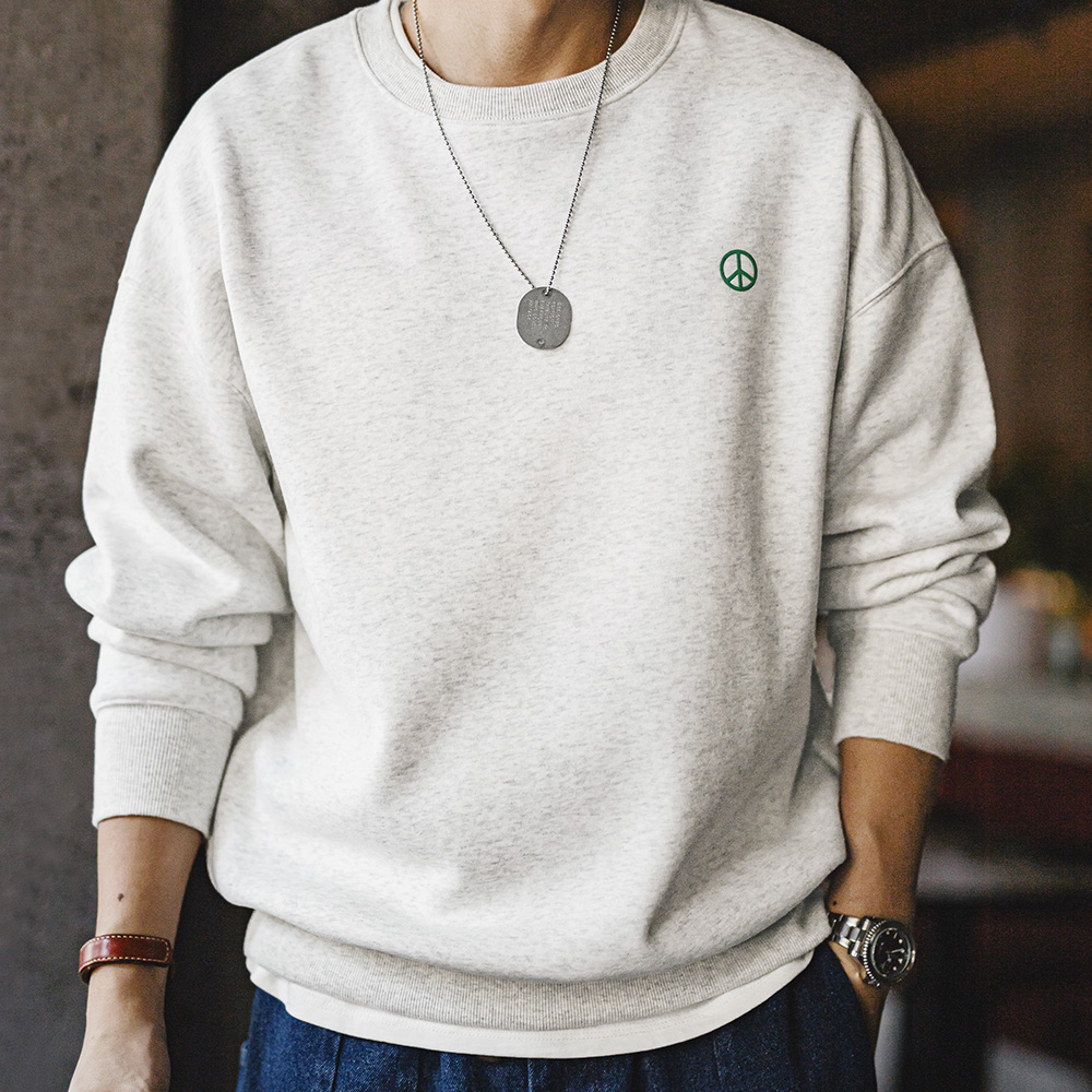 Maden Lässiges graues Rundhals – Undershirt Crew Neck Bewertung und Preis