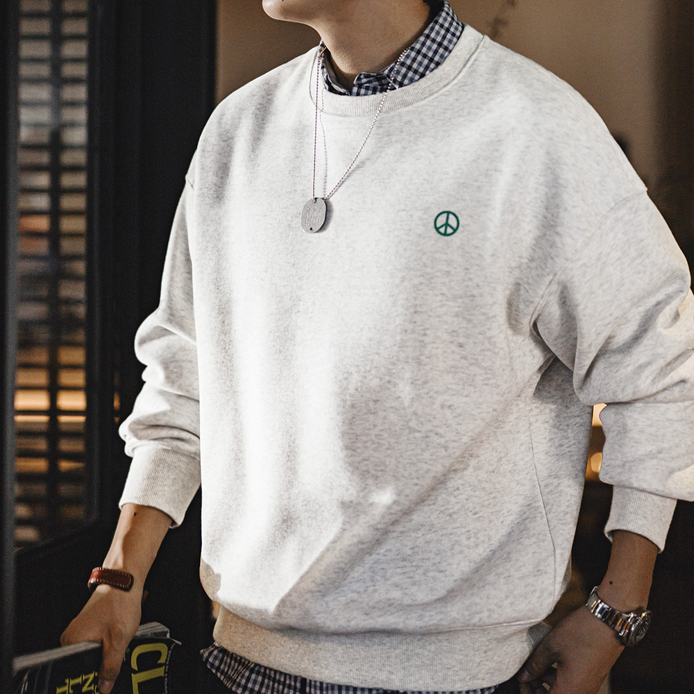 Maden Lässiges graues Rundhals – Undershirt Crew Neck Bewertung und Preis